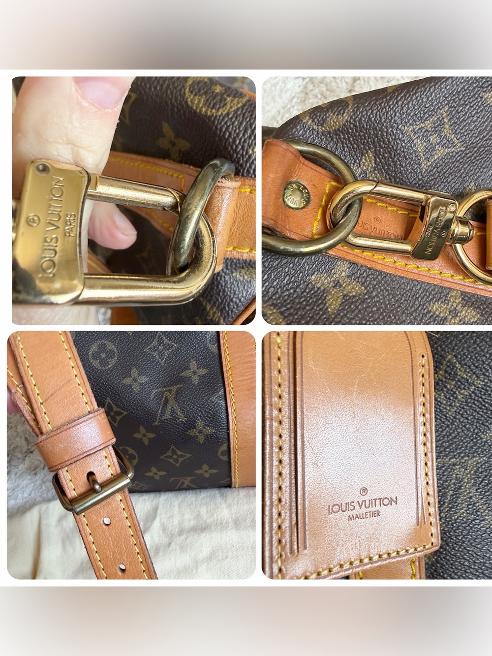 SOLD🌺Louis vuitton monogram keepall 50 Bandoulière duffle travel bag men women - Picture 8 of 16
